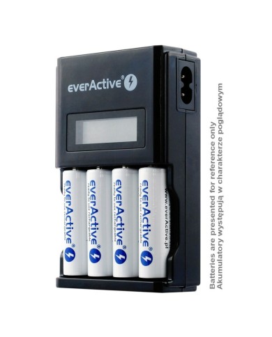 Caricabatterie EverActive NC450B Batterie x 4 Caricabatterie EverActive NC450B Batterie x 4