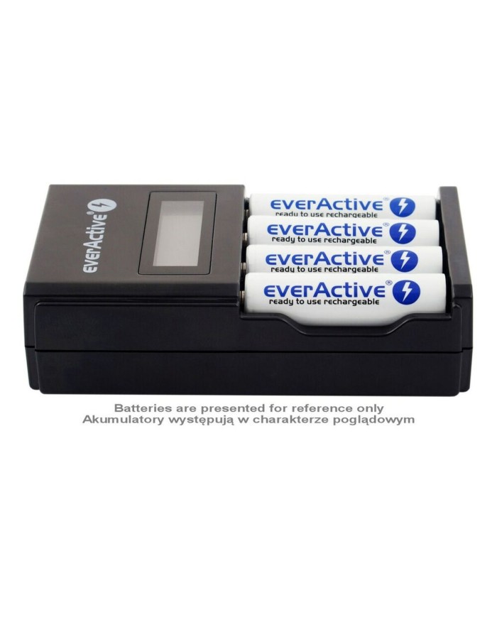 Caricabatterie EverActive NC450B Batterie x 4 Caricabatterie EverActive NC450B Batterie x 4