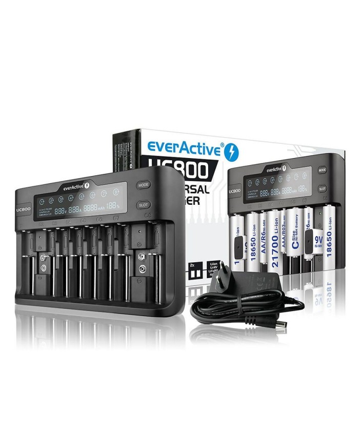 Caricatore portatile EverActive UC-800 Nero 2000 mAh 1000 mAh