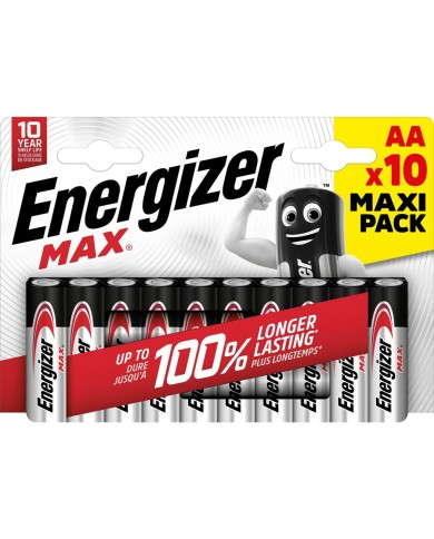 Batterie LR6 Energizer 437772 1,5 V (10 Unità) Batterie LR6 Energizer 437772 1,5 V (10 Unità)