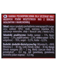 Cibo umido Dolina Noteci Piper Junior beef Carne di vitello Carota 400 g