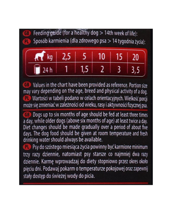 Cibo umido Dolina Noteci Piper Junior beef Carne di vitello Carota 400 g