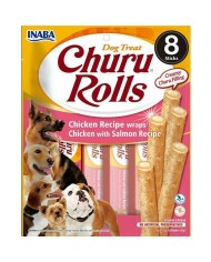 Snack per Cani Inaba Churu Bites Chicken with salmon recipe Pollo Salmone Pesce 8 x 12 g Snack per Cani Inaba Churu Bites Chicken with salmon recipe Pollo Salmone Pesce 8 x 12 g