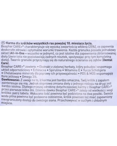 Mangime per Conigli Beaphar Vegetale Coniglio 1,5 Kg Mangime per Conigli Beaphar Vegetale Coniglio 1,5 Kg