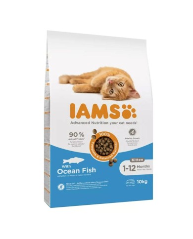 mangime IAMS Vitality Cat Kitten Ocean Fish Pesce 10 kg