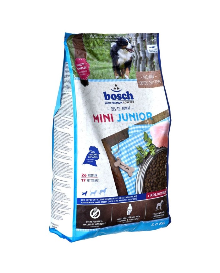 mangime BOSCH Mini Junior Adulto Cucciolo/Junior Uccelli 3 Kg