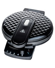 Macchina da Waffle Argon K-901B/W Nero Acciaio 750 W