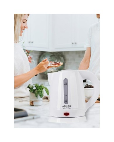 Bollitore Adler AD 1272 Bianco Nocciola Plastica 1600 W 1 L