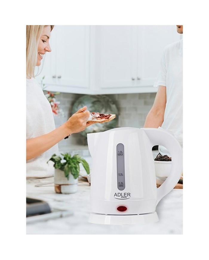 Bollitore Adler AD 1272 Bianco Nocciola Plastica 1600 W 1 L