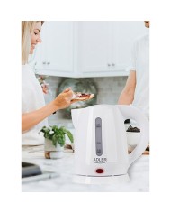 Bollitore Adler AD 1272 Bianco Nocciola Plastica 1600 W 1 L