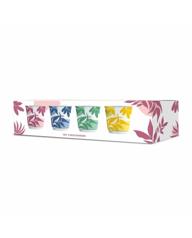 Set di Tazze da Caffè Bialetti Primavera Colori assortiti Porcellana 90 ml 4 Pezzi Set di Tazze da Caffè Bialetti Primavera Colori assortiti Porcellana 90 ml 4 Pezzi