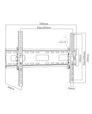 Supporto TV MacLean MC-421 32" 90" 80 kg