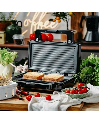 Piastra Grill Elettrica Adler AD 3073 Nero Argentato Piastra Grill Elettrica Adler AD 3073 Nero Argentato