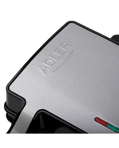 Piastra Grill Elettrica Adler AD 3073 Nero Argentato Piastra Grill Elettrica Adler AD 3073 Nero Argentato