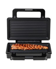 Piastra Grill Elettrica Adler AD 3073 Nero Argentato Piastra Grill Elettrica Adler AD 3073 Nero Argentato