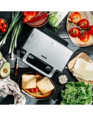Piastra Grill Elettrica Adler AD 3073 Nero Argentato Piastra Grill Elettrica Adler AD 3073 Nero Argentato
