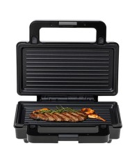 Piastra Grill Elettrica Adler AD 3073 Nero Argentato Piastra Grill Elettrica Adler AD 3073 Nero Argentato