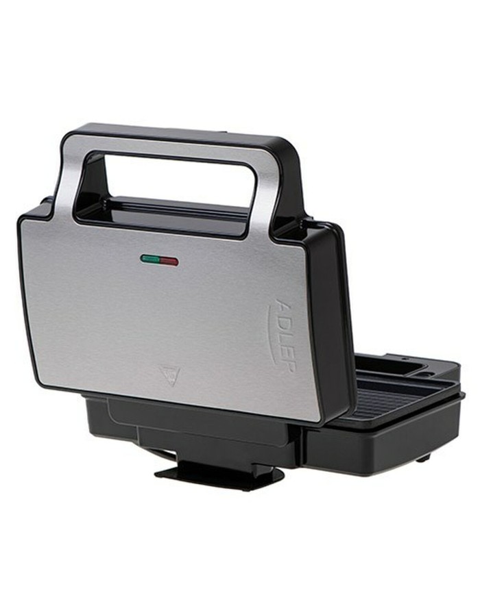 Piastra Grill Elettrica Adler AD 3073 Nero Argentato Piastra Grill Elettrica Adler AD 3073 Nero Argentato