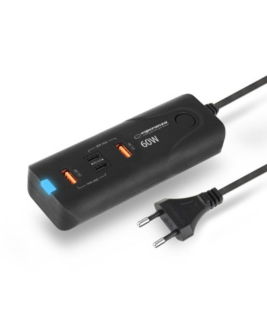 Caricabatterie da Parete Esperanza EZC109 Nero Caricabatterie da Parete Esperanza EZC109 Nero