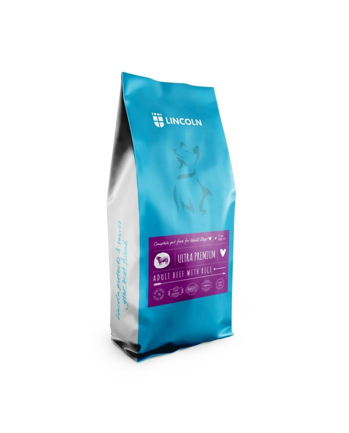 mangime Lincoln Adult Large and medium Beef Carne di vitello 12 kg