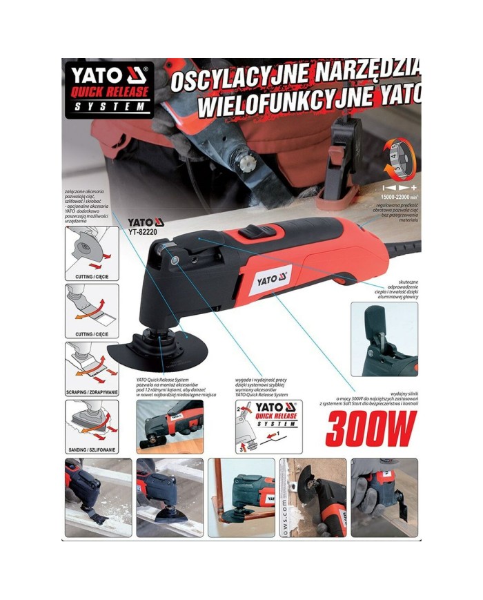 Multi-utensile Yato YT-82220 300 W
