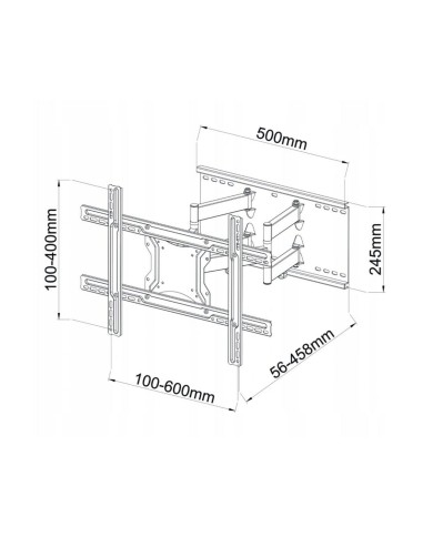 Supporto TV ART AR-87 80" 60 Kg Supporto TV ART AR-87 80" 60 Kg