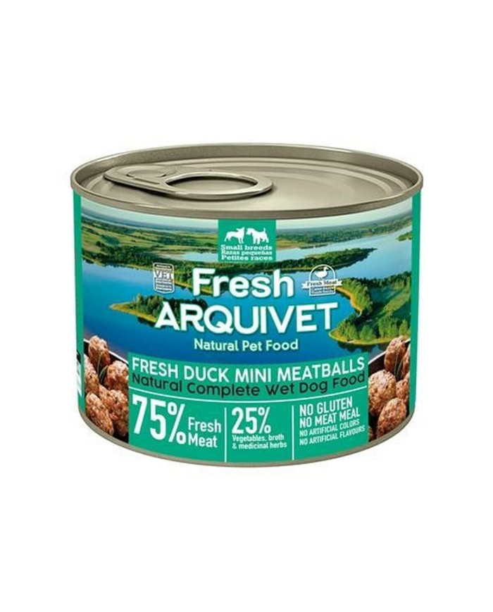 Cibo umido Arquivet Fresh Duck Mini Meatballs 200 g