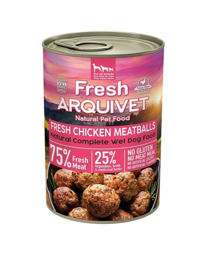 Cibo umido Arquivet Fresh Chicken Meatballs Pollo 400 g Cibo umido Arquivet Fresh Chicken Meatballs Pollo 400 g