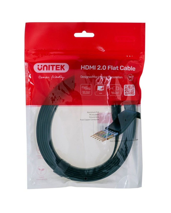 Cavo HDMI Unitek C11063BK-3M Nero 3 m