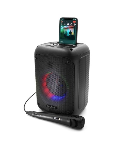 Altoparlante Bluetooth Portatile SQUEAK SQ1005 Nero 40 W Altoparlante Bluetooth Portatile SQUEAK SQ1005 Nero 40 W