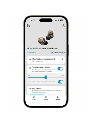 Auricolari in Ear Bluetooth Sennheiser Momentum True Wireless 4 Beige Bronce