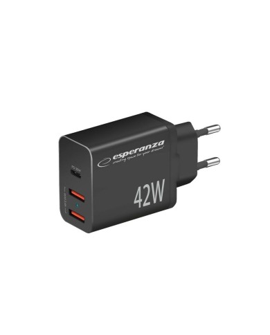 Caricabatterie da Parete Esperanza EZC106K Nero Caricabatterie da Parete Esperanza EZC106K Nero