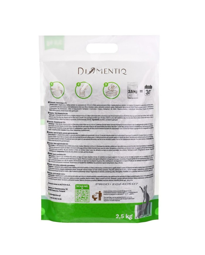 Sabbia per Gatti Diamentiq                 2,5 kg Sabbia per Gatti Diamentiq                 2,5 kg
