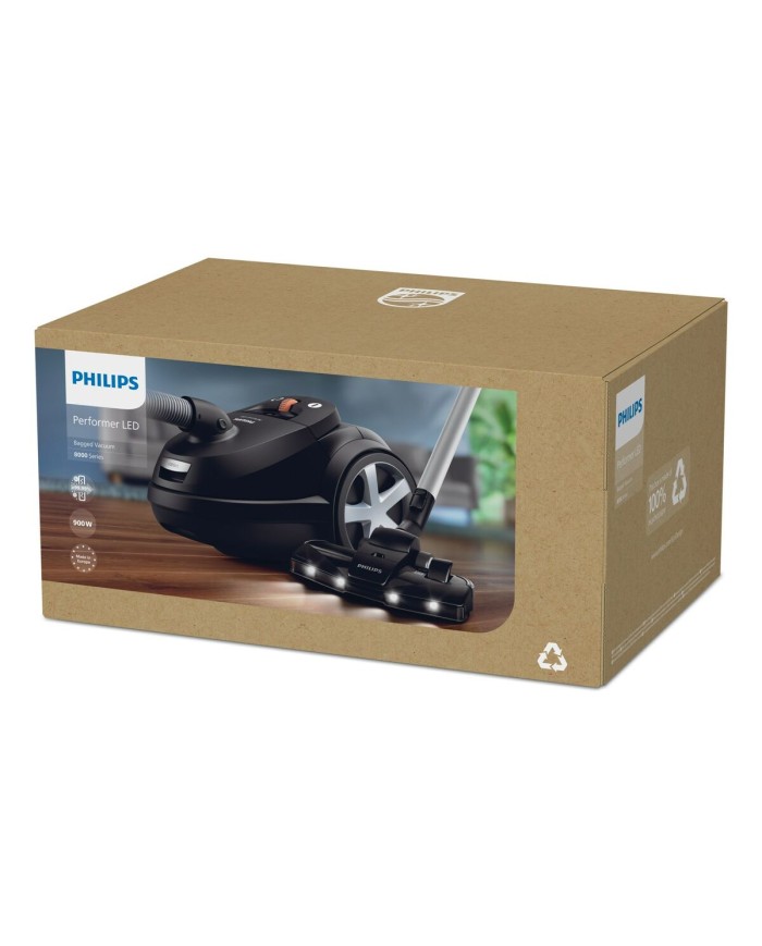 Aspirapolvere con Sacchetto Philips XD8122/10 Nero 900 W Aspirapolvere con Sacchetto Philips XD8122/10 Nero 900 W