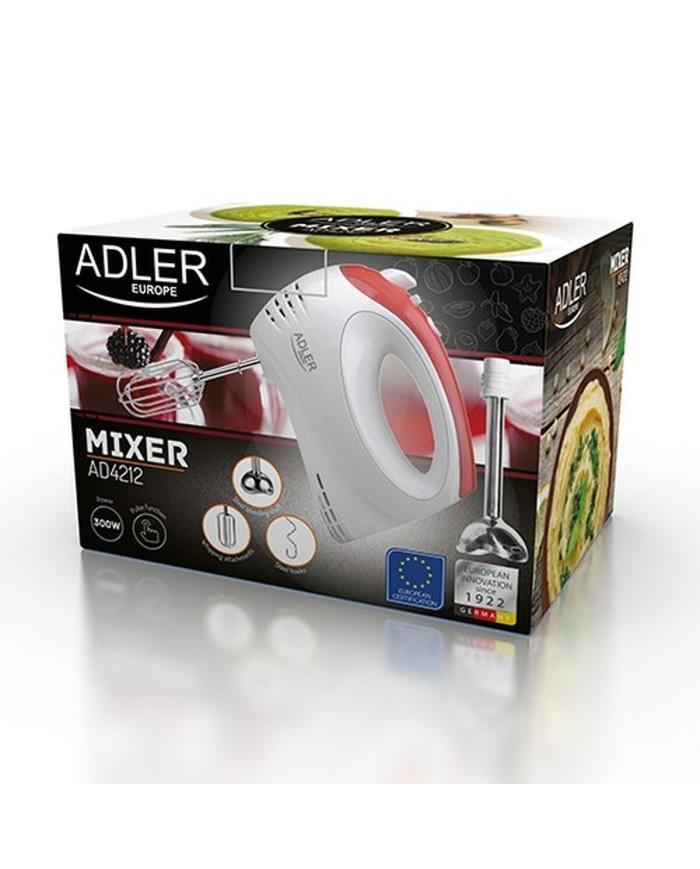 Sbattitore a Fruste Adler AD 4212 Acciaio inossidabile Plastica