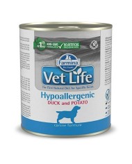 Cibo umido Farmina Vet Life Diet Hypoallergenic Anatra Patata dolce 300 g