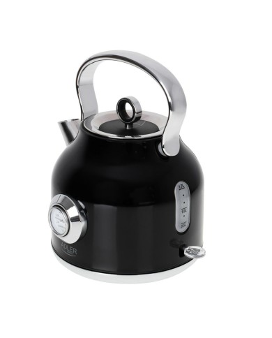 Bollitore Adler AD 1346b Nero Argentato Acciaio inossidabile 1850-2200 W 1,7 L