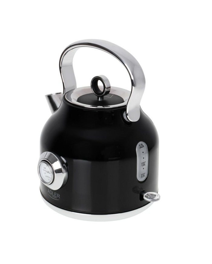 Bollitore Adler AD 1346b Nero Argentato Acciaio inossidabile 1850-2200 W 1,7 L Bollitore Adler AD 1346b Nero Argentato Acciaio inossidabile 1850-2200 W 1,7 L