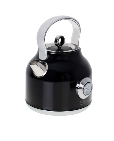 Bollitore Adler AD 1346b Nero Argentato Acciaio inossidabile 1850-2200 W 1,7 L