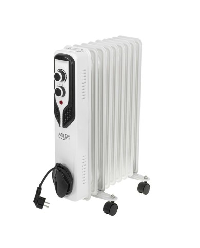 Radiatore a Olio Adler AD 7816 Bianco Nero 2000 W Radiatore a Olio Adler AD 7816 Bianco Nero 2000 W