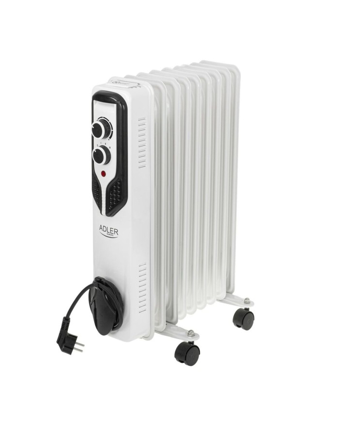Radiatore a Olio Adler AD 7816 Bianco Nero 2000 W