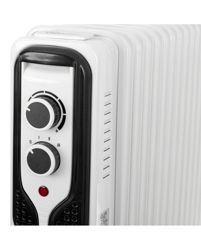 Radiatore a Olio Adler AD 7816 Bianco Nero 2000 W