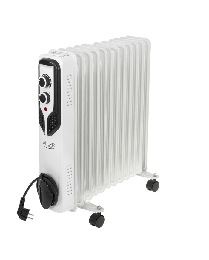 Radiatore a Olio Adler AD 7817 Bianco Nero 2500 W