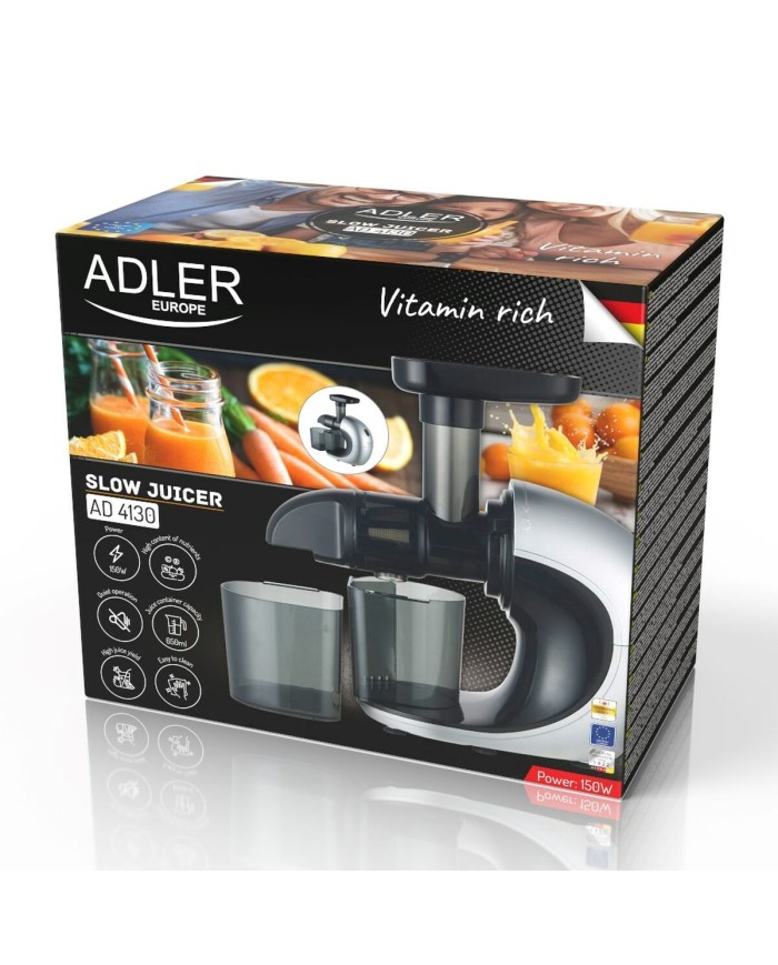 Mixer Adler AD 4130 Nero Argentato 150 W