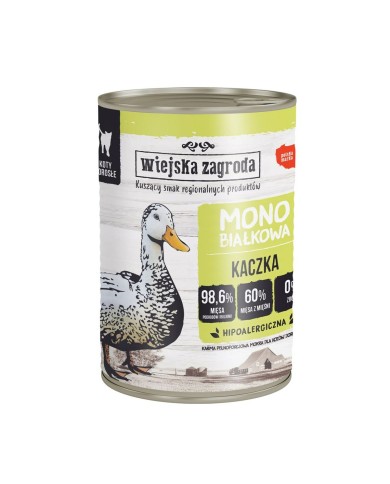 Cibo per gatti WIEJSKA ZAGRODA Monoprotein Duck 400 g