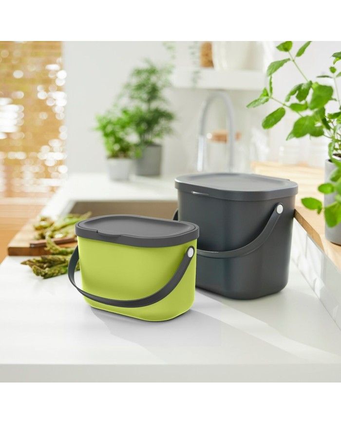 Secchio contenitore Rotho Plastica riciclata Lime Secchio contenitore Rotho Plastica riciclata Lime