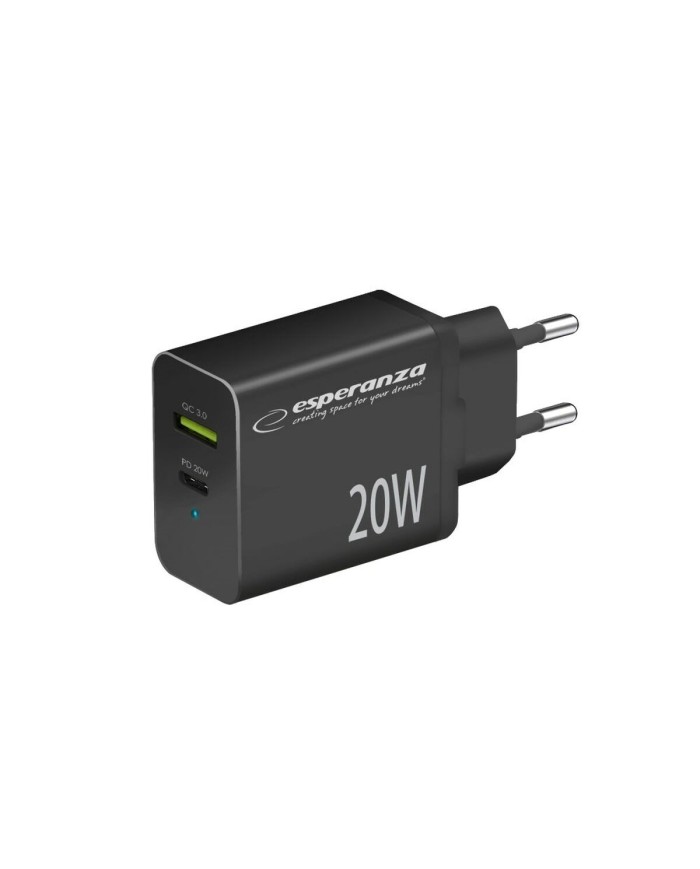 Caricabatterie da Parete Esperanza EZC105K Nero Caricabatterie da Parete Esperanza EZC105K Nero