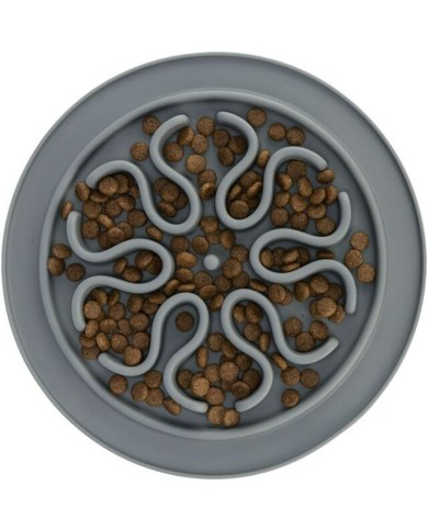 Ciotola ad Alimentazione Lenta per Animali Domestici Trixie TX-25035 Azzurro Grigio Silicone Ciotola ad Alimentazione Lenta per Animali Domestici Trixie TX-25035 Azzurro Grigio Silicone