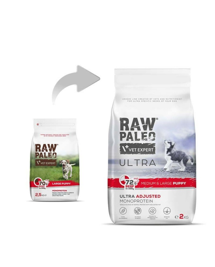 mangime VETEXPERT RAW PALEO Carne di vitello 2 Kg mangime VETEXPERT RAW PALEO Carne di vitello 2 Kg