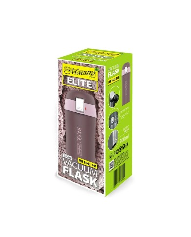 Thermos Feel Maestro MR-1643-30E Marrone Acciaio inossidabile Caucciù Plastica 300 ml Thermos Feel Maestro MR-1643-30E Marrone Acciaio inossidabile Caucciù Plastica 300 ml